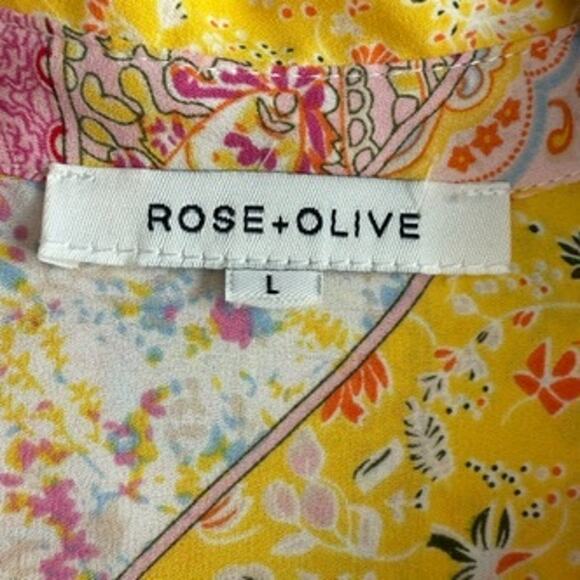 Cottagecore Bandana Paisley Button Up Blouse Patchwork Print Boho Western - Picture 3 of 8